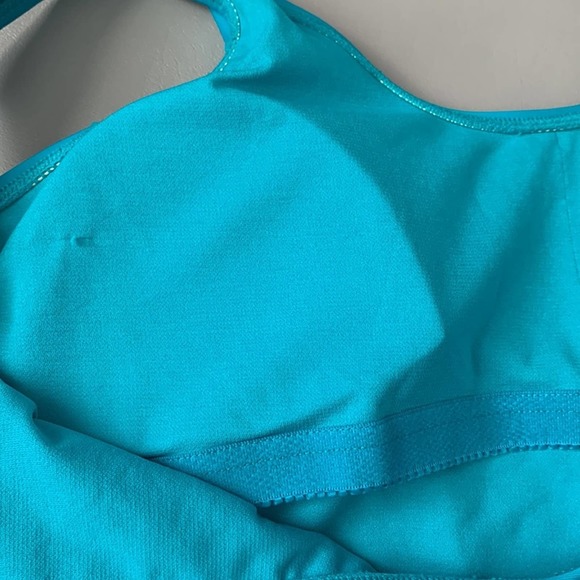 Turquiose One Piece Graphic Swimsuit "Beachaholic" Size XL - Picture 5 of 9
